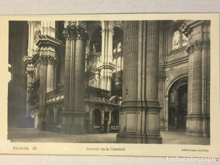 Postales: POSTAL MALAGA. INTERIOR DE LA CATEDRAL. ED. ARRIBAS. SIN CIRCULAR.