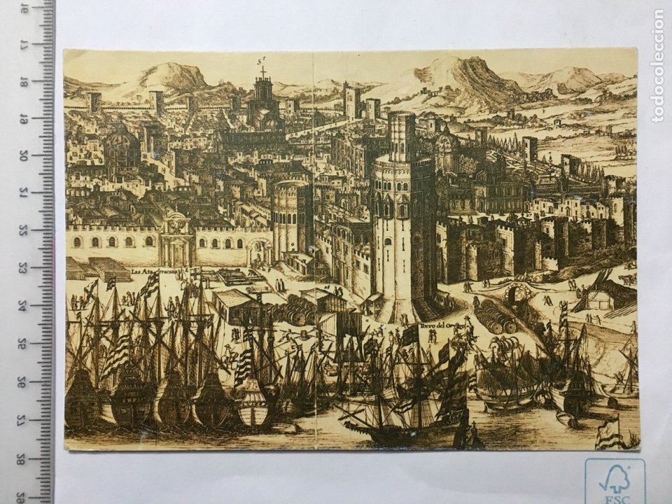 Postales: POSTAL. LA TORRE DEL ORO DE SEVILLA EN 1617. EQUIPO 28. H. 1980?