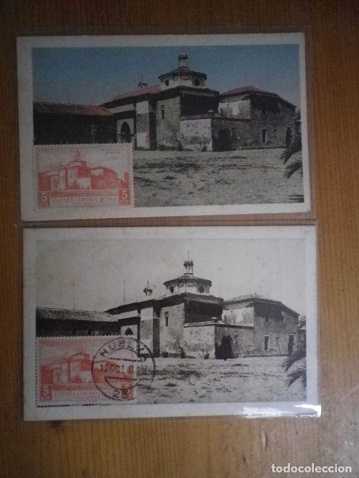 Postales: 2 POSTALES DE LA RABIDA CON MATASELLOS DEL 12 DE OCTUBRE 1930