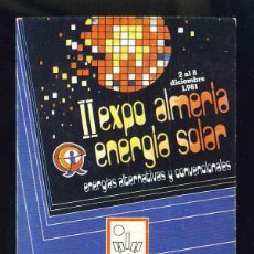 Postales: POSTAL - TARJETA DE RADIOAFICIONADO DE ALMERIA: II EXPO ALMERIA ENERGIA SOLAR. Lote 108739639