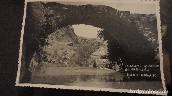 Postales: ANTIGUA FOTO POSTAL.BALNEARIO DE ALHAMA.PUENTE ROMANO.GRANADA.FOTO MESA.1962