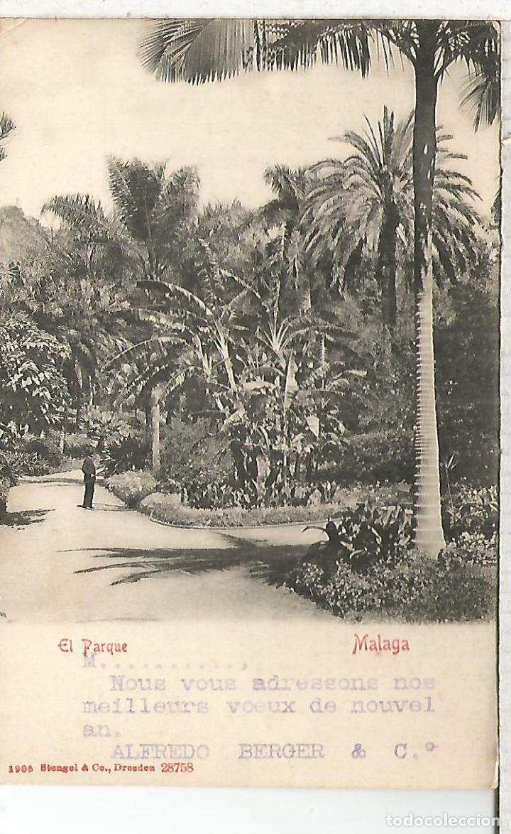 Postales: MALAGA ESCRITA DORSO SIN DIVIDIR