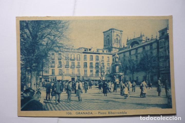 Postales: POSTAL GRANADA .- PL.BIBARRAMBLA -ESCRITA  CM - Foto 1