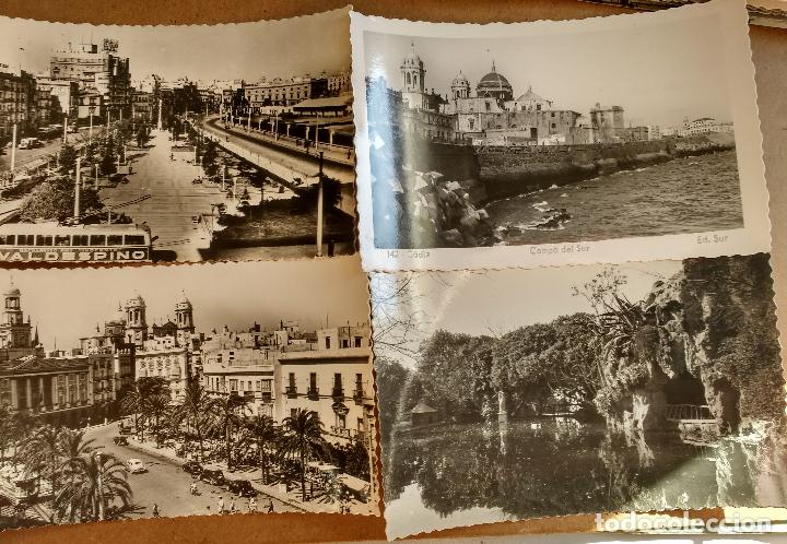 Postales: LOTE DE CUATRO POSTALES DE CADIZ. SERIE AISA Y UNA ED. SUR