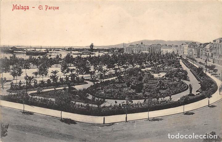 Postales: M&Aacute;LAGA.- EL PARQUE