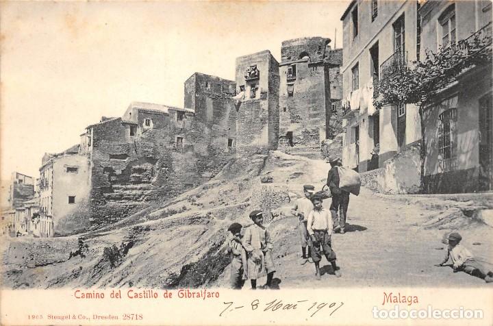 Postales: M&Aacute;LAGA.- CAMINO DEL CASTILLO DE GIBRALFARO