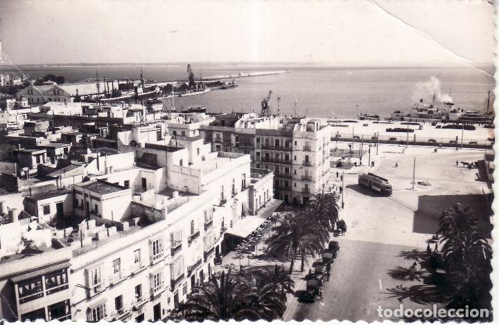 Postales: CADIZ - PLAZA DE SAN JUAN DE DIOS Y PUERTO - ED. SICILIA 38