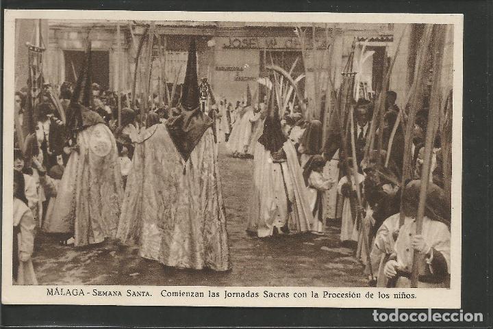 Postales: MALAGA - SEMANA SANTA - COMIENZAN LAS JORNADAS SACRAS  - VER REVERSO - (51.906)