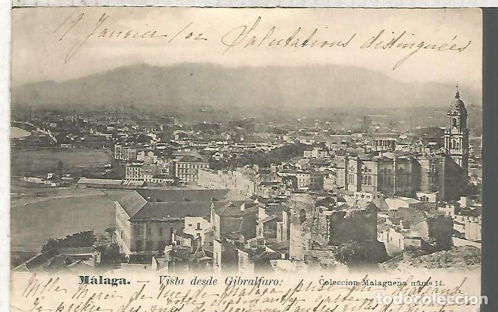 Postales: MALAGA ESCRITA DORSO SIN DIVIDIR