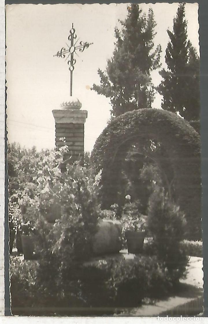 Postales: MALAGA ESCRITAM JARDINES PUERTA OSCURA