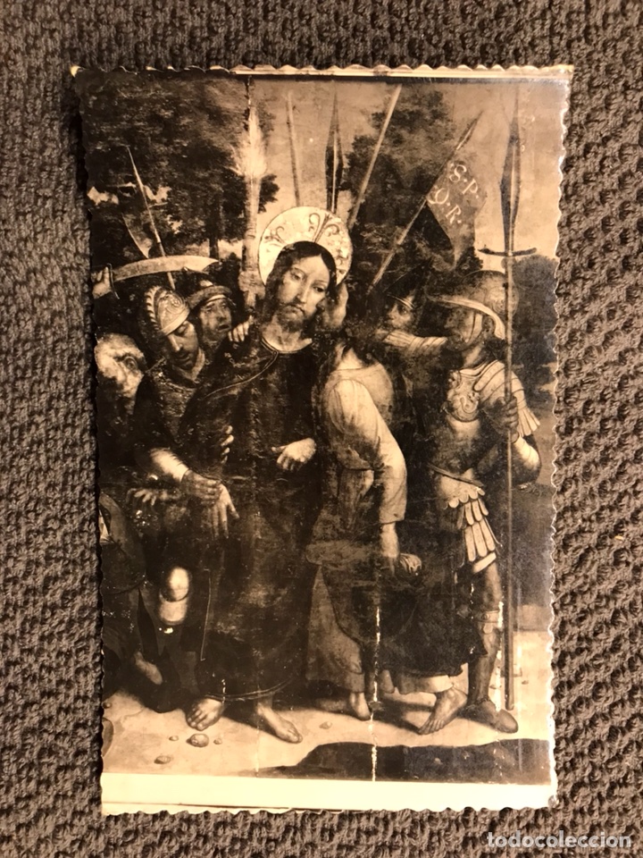 Postales: CADIZ/Postal No. 86 Catedral. Tabla flamenca del S.XV. Prendimiento de Jes&uacute;s (h.1950?)