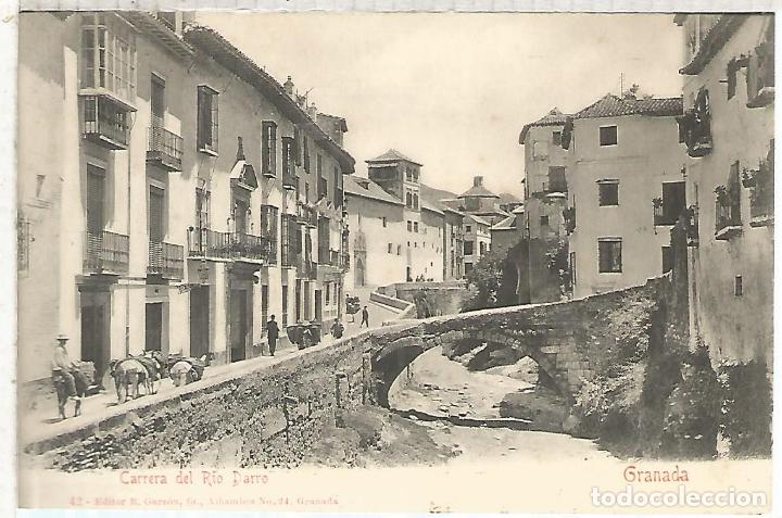 Postales: GRANADA SIN ESCRIBIR RIO DARRO - Foto 1