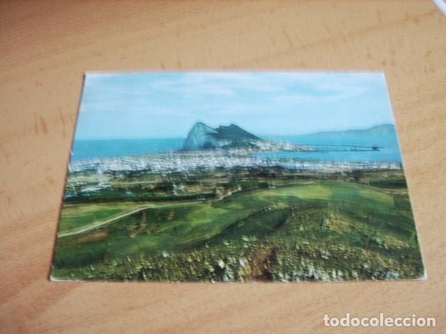 Postales: LA LINEA DE LA CONCEPCION ( CADIZ ) PANORAMICA Y PE&Ntilde;ON DE GIBLALTAR
