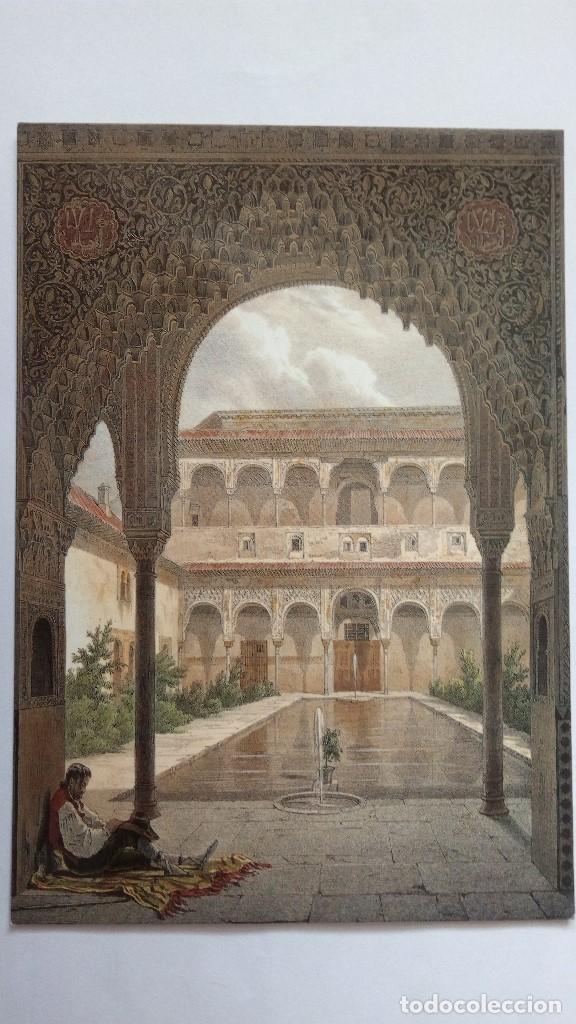 Postales: POSTAL ALHAMBRA, PATIO DE LOS ARRAYANES, ISIDORE TAYLOR, N&ordm; 2, A&Ntilde;O 1988