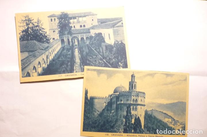 Postales: LOTE POSTALES GRANADA-GENERALIFE-ALHAMBRA ESCRITAS CM