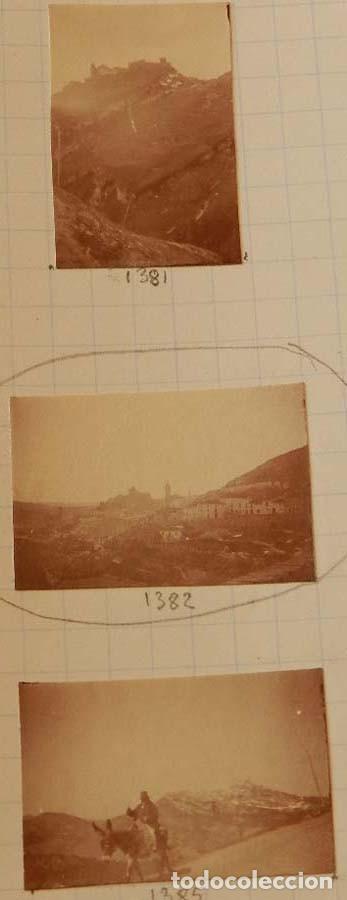 Postales: 3 FOTOGRAFIAS ALBUMINAS DE ISNAJAR Y LOJA, CORDOBA, LA FOTOS ESTAN PEGADAS SOBRE CARTULINA, SON PEQU