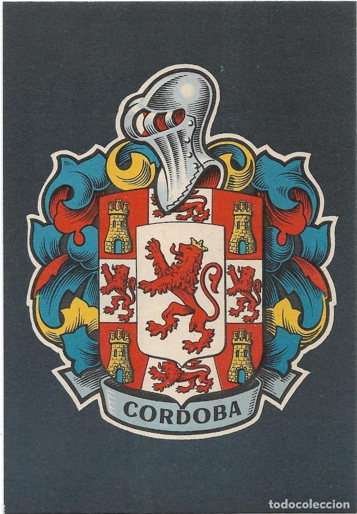 Postales: CORDOBA .- COLECCION HERALDICA .- BLASONES DE ESPA&Ntilde;A .- SIN CIRCULAR