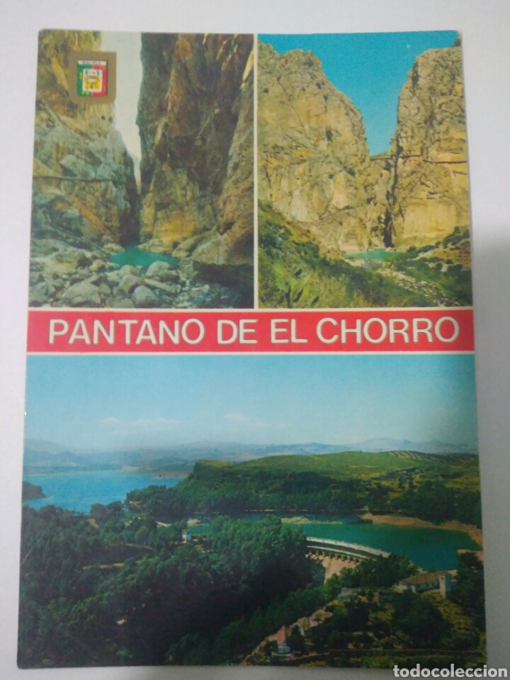 Postales: Postal postales recuerdo pantano el chorro a&ntilde;os 70-80 malaga,costa del sol,edic.oro 96
