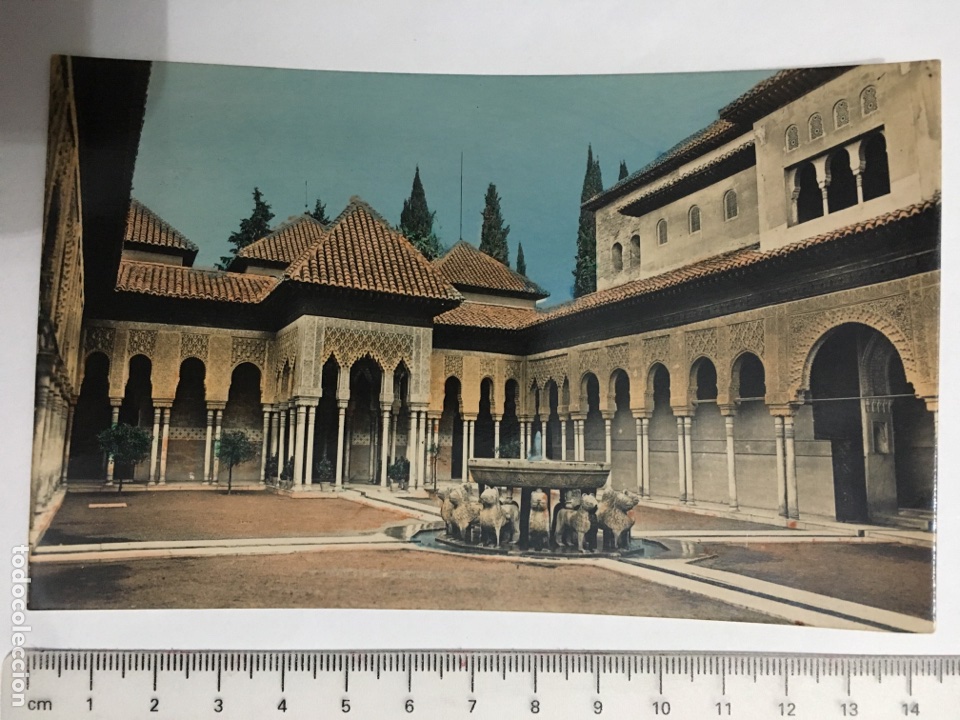 Postales: POSTAL. ALHAMBRA. PATIO DE LOS LEONES. A. ZERKOWITZ. H. 1950?