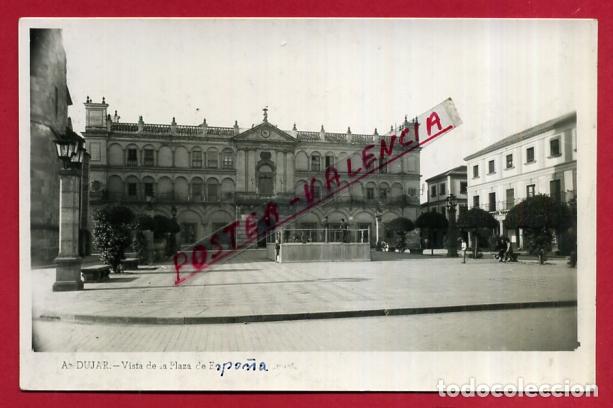 Postales: POSTAL ANDUJAR, JAEN, VISTA DE LA PLAZA DE ESPA&Ntilde;A,  P86761