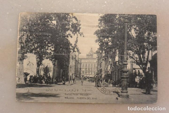 Postales: TARJETA POSTAL MALAGA PUERTA DEL MAR. CIRCULADA 1932