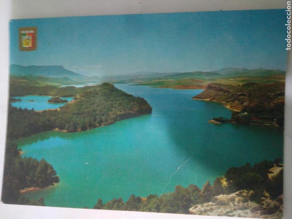 Postales: Antigua foto postal pantano el chorro chorros malaga vista aerea lago turon