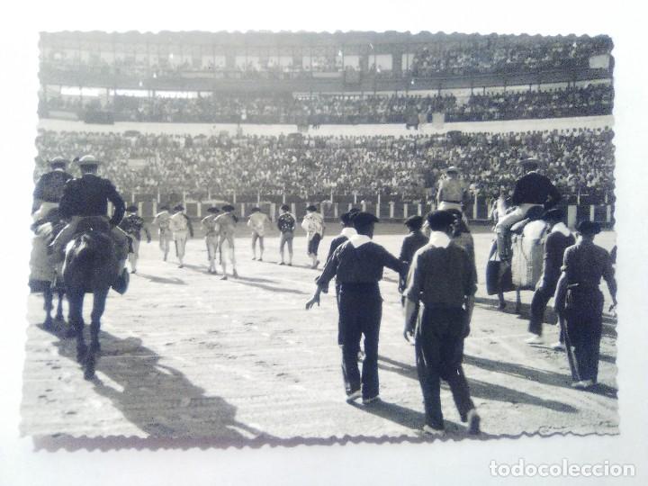 Postales: TARJETA POSTAL N&ordm; 325. M&Aacute;LAGA. PLAZA DE TOROS.SALIDA DE LA CUADRILLA. CORRIDA (FOTO. D. CORTES).