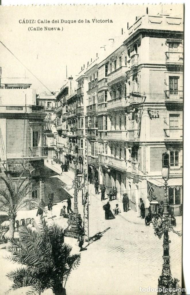 Postkarten: CADIZ-CALLE DEL DUQUE DE LA VICTORIA-CALLE NUEVA- HAUSER