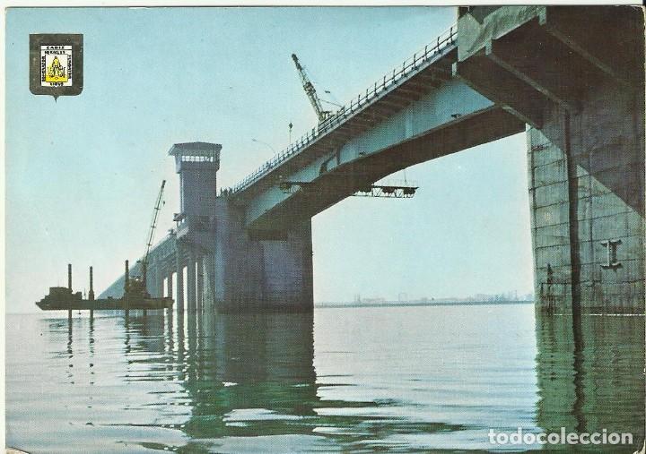 Postales: Postal Cadiz.Puente sobre la Bahia-Jose Leon de Carranza-.A.Subirats Casanovas.