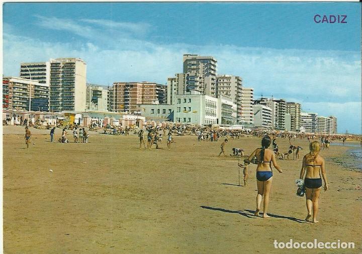 Postales: Postal Cadiz.N&ordm;106.Playa de la Victoria.Arribas