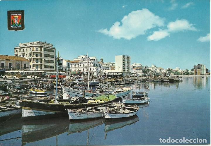 Postais: Postal Algeciras.Cadiz.N&ordm;1.Vista Parcial del Puerto.Escudo de Oro.A&ntilde;os 60.