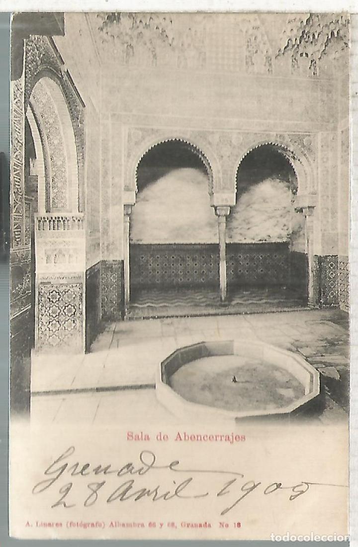 Postales: GRANADA ALHAMBRA ESCRITA DORSO SIN DIVIDIR - Foto 1