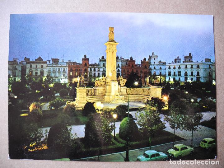 Postales: Postal n. 47 Cadiz. Plaza de Espa&ntilde;a. Monumento a las Cortes. Escrita no circulada