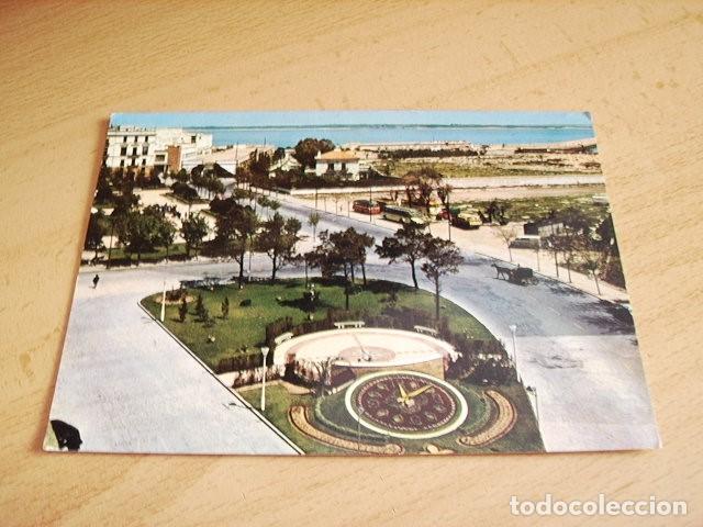 Postales: CADIZ -- PLAZA DE ESPA&Ntilde;A Y RELOJ DE FLORES