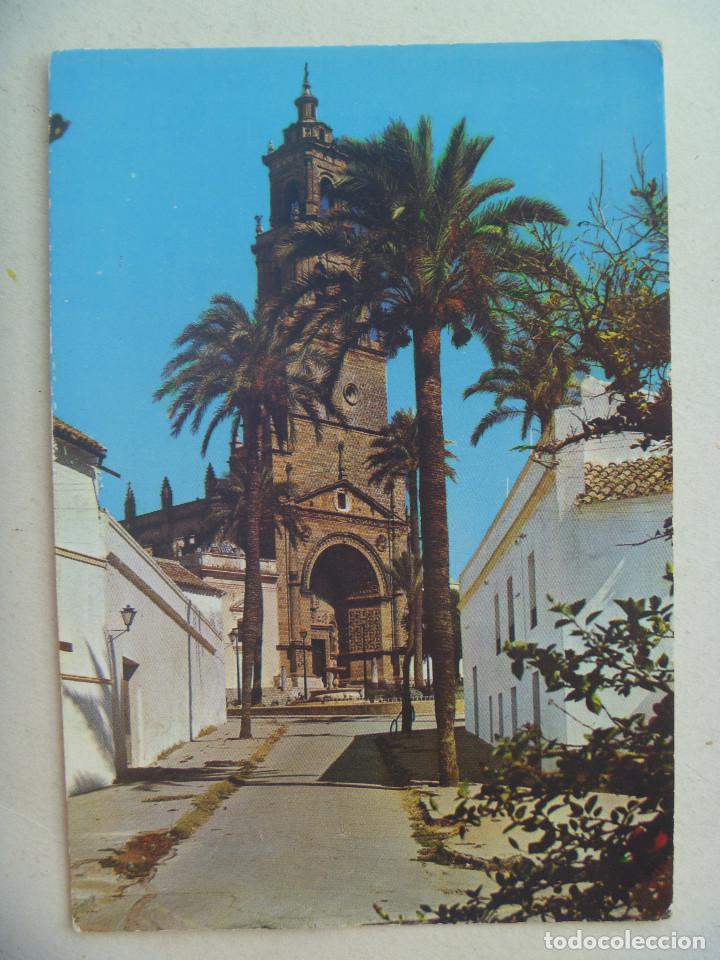 Postales: POSTAL DE UTRERA ( SEVILLA ) : TORRE DE SANTA MARIA . A&Ntilde;OS 60