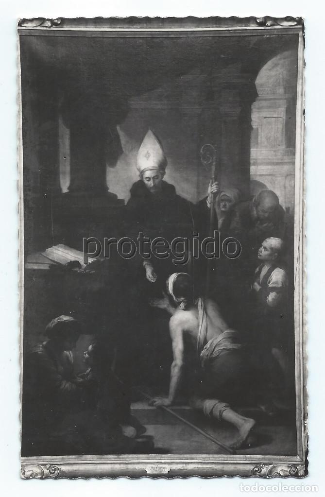 Postales: POSTAL. SEVILLA.MUSEO DE BELLAS ARTES. STO.TOM&Aacute;S DE VILLANUEVA SOCORRIENDO A LOS POBRES. MURILLO.