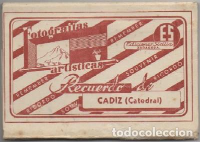 Postales: BLOC POSTAL: RECUERDO DE CADIZ. CATEDRAL. BLOC DE 10 POSTALES EN ACORDEON  P-BLOC-218