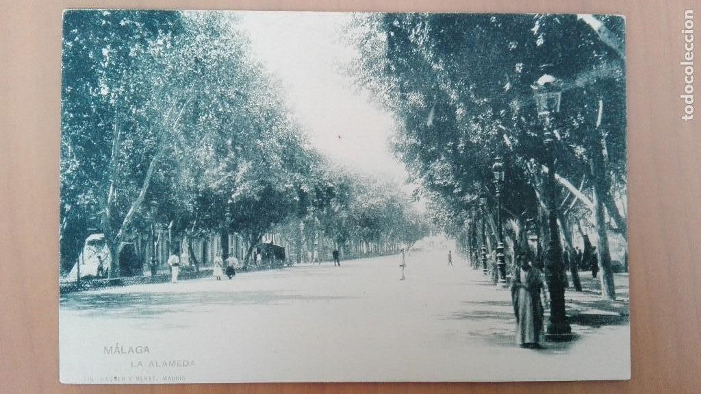 Postales: POSTAL MALAGA N&ordm; 179 PASEO LA ALAMEDA ED HAUSER Y MENET ANDALUCIA PERFECTA CONSERVAC