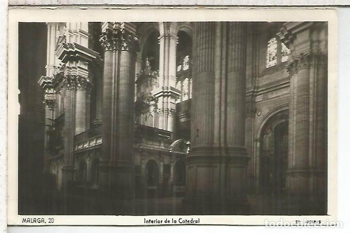 Postales: MALAGA CATEDRAL ESCRITA