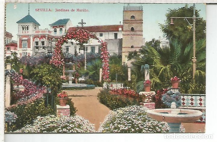 Postales: SEVILLA JARDINES DE MURILLO ESCRITA - Foto 1