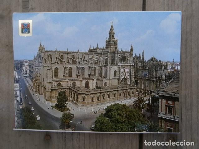 Postales: Lote de postales abanico, catedral de sevilla