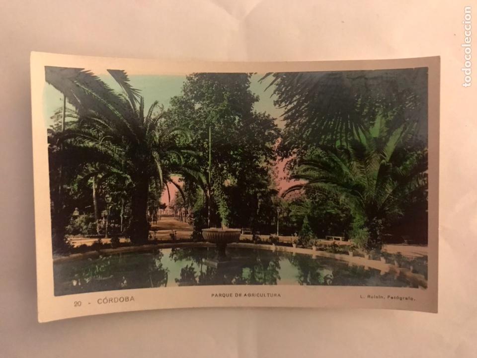 Postales: CORDOBA Postal. No.20 Parque de Agricultura (h.1950?)