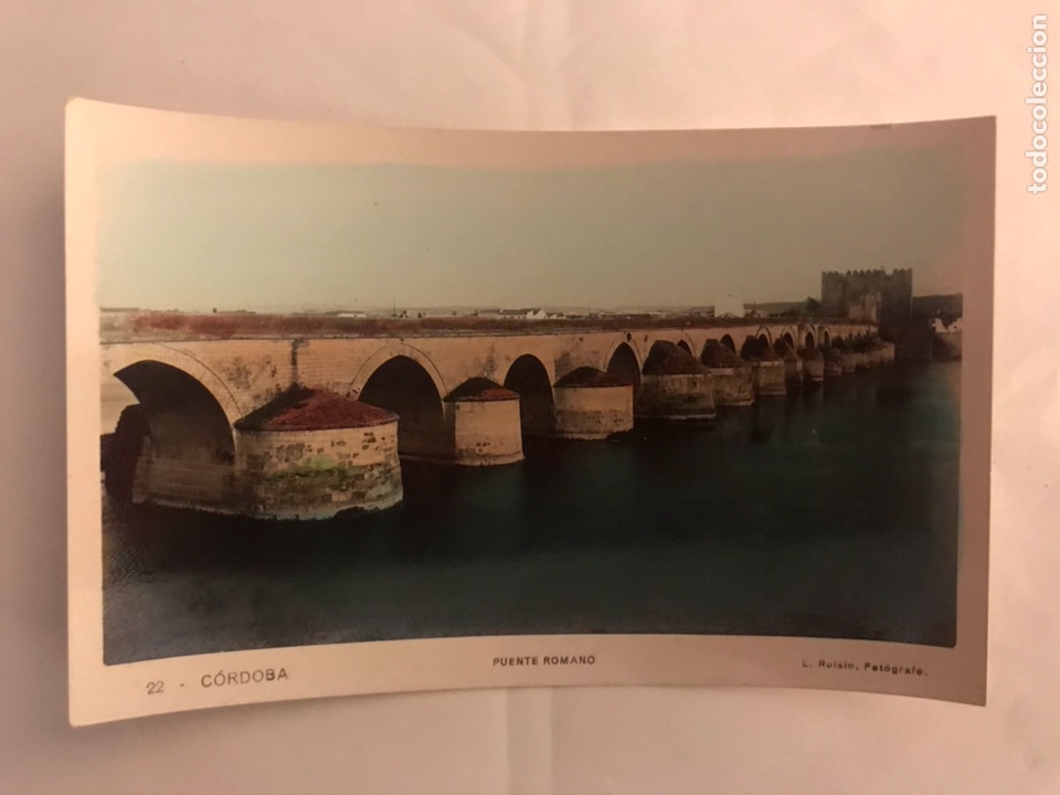 Postales: CORDOBA. Postal No.22 Puente Romano l.Roisin (h.1950?)