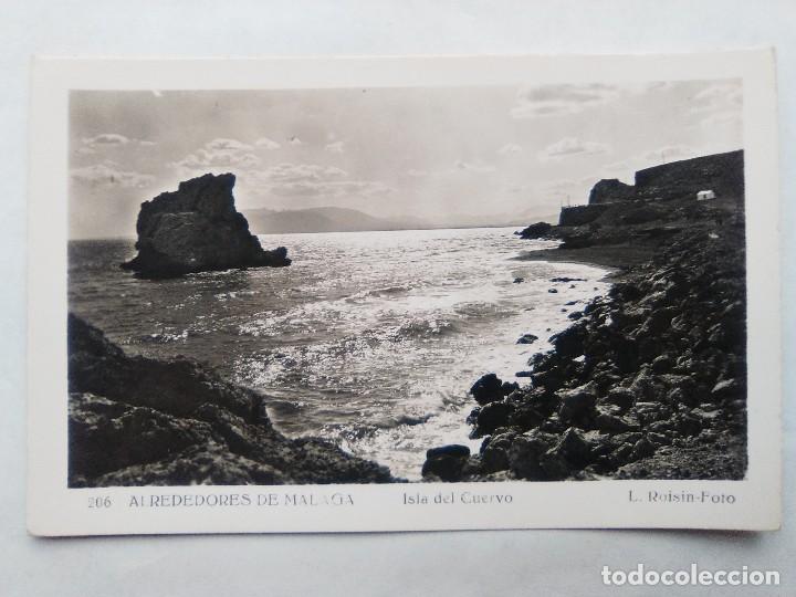 Postales: TARJETA POSTAL N&ordm; 206. Alrededores DE M&Aacute;LAGA. ISLA DEL CUERVO. A&Ntilde;OS 50-70. L. ROISIN-FOTO
