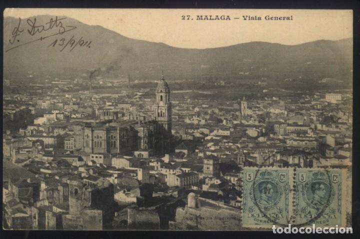 Postales: A-6330- MALAGA. VISTA GENERAL.