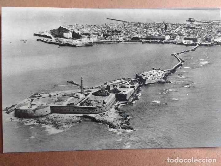 Postales: POSTAL CADIZ AEREA, CASTILLO SAN SEBASTIAN