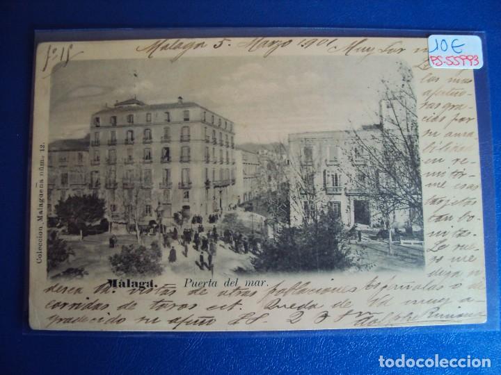 Postales: (PS-55993)POSTAL DE MALAGA-PUERTA DEL MAR