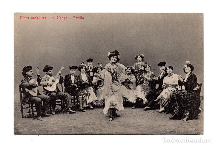 Postales: SEVILLA.- TIPOS ANDALUCES - EL TANGO - Foto 1