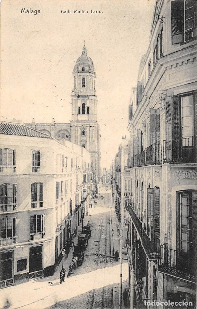 Postales: M&Aacute;LAGA.- CALLE MOLINA LARIO