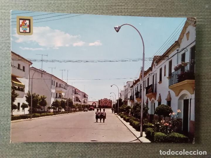 Postales: POSTAL ANDUJAR JAEN AVENIDA CAMILO ALONSO VEGA. AL FONDO PLAZA DE TOROS
